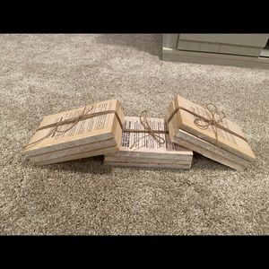 Farmhouse stacked books